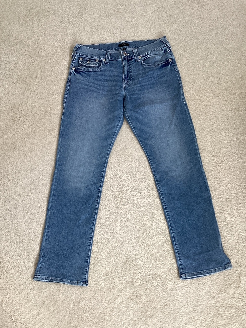 TRUE RELIGION BRAND JEANS RICKY RELAXED STRAIGHT SIZE 34 MENS